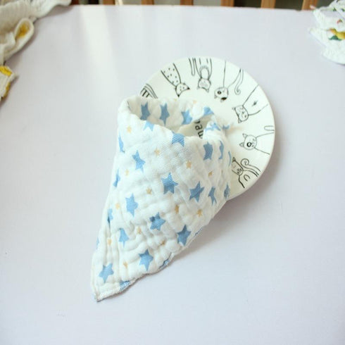 Eight-layer gauze triangle towel for newborn